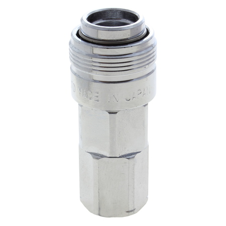 ADVANCED TECHNOLOGY PRODUCTS Coupler, Chrome, Automatic, Industrial, 1/4" Body Size, 3/8" FPT 14SOC-N3F